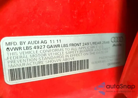 2012 Audi A4 Premium Plus из США, поврежденный, VIN WAUFFAFL7CN015809